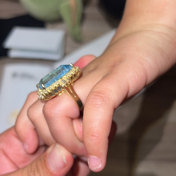 Gemstone and diamond ring - Picture 5 of 17